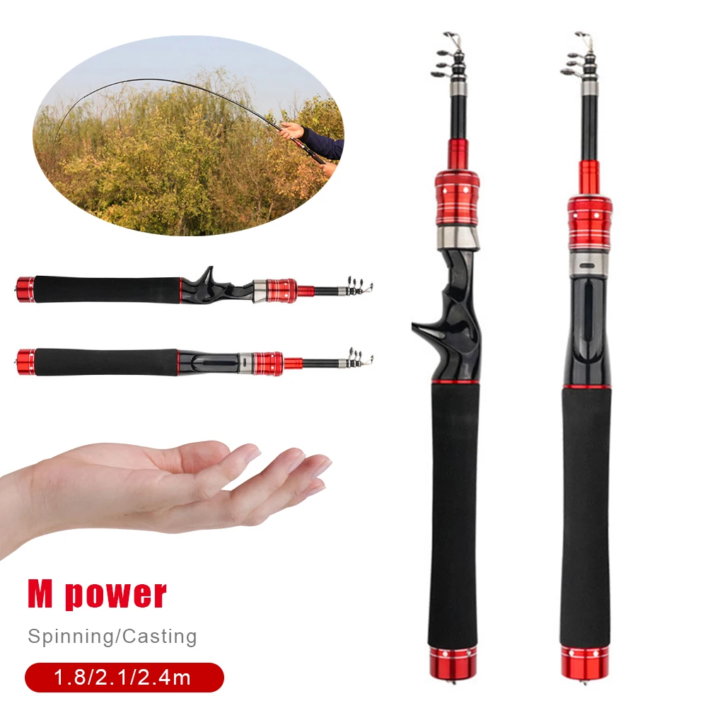 Telescopic Fishing Sport Rod Fishing Tool Carbon Fiber Spinning Casting Rod Portable Fishing Pole Freshwater Bass Carp Saltwater
Telescopic Fishing Sport Rod Fishing Tool Carbon Fiber Spinning Casting Rod Portable Fishing Pole Freshwater Bass Carp Saltwater