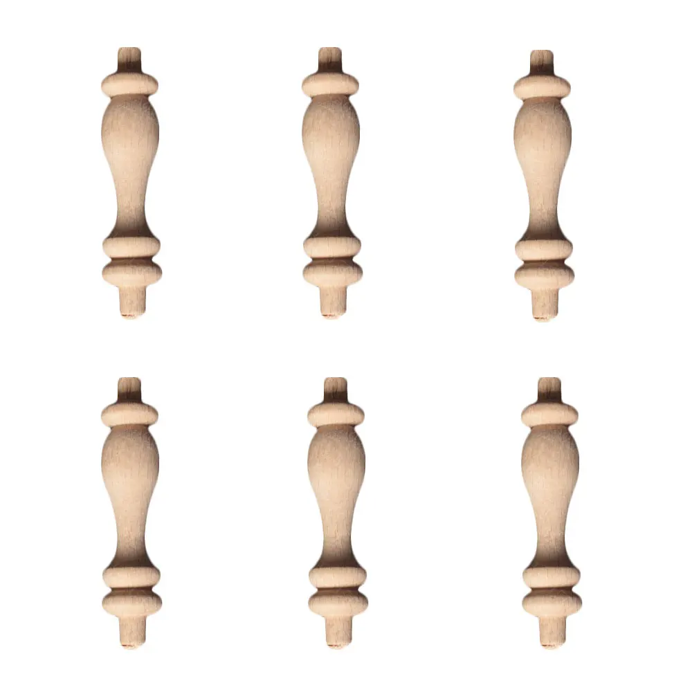 6PCS European Unpainted Rubber Wood Craft Solid Wood Carved Furniture Applique Home Restaurant Cabinet Seat Decor Accessories
6PCS European Unpainted Rubber Wood Craft Solid Wood Carved Furniture Applique Home Restaurant Cabinet Seat Decor Accessories