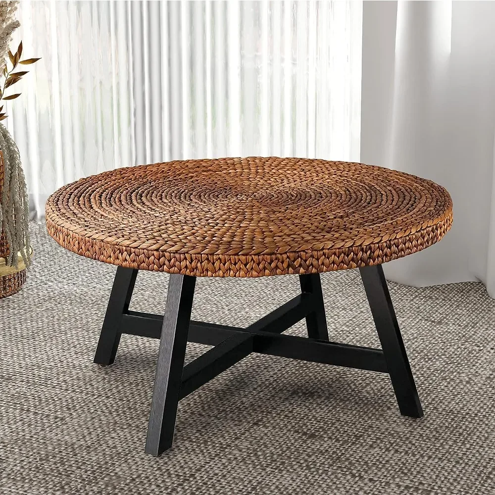 RANDEFURN Round Coffee Table, Seagrass Coffee Tables,Pine Wood X Base Frame Cocktail Table, Easy Assembled, Multiple Sizes
RANDEFURN Round Coffee Table, Seagrass Coffee Tables,Pine Wood X Base Frame Cocktail Table, Easy Assembled, Multiple Sizes