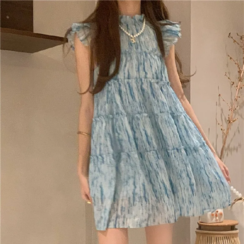 New Tie Dyed Dress for Women Sexy Casual Loose Sundress Short Dress Summer Korean Slim Y2K Mini Boho Elegant Dress Vintage Robe
New Tie Dyed Dress for Women Sexy Casual Loose Sundress Short Dress Summer Korean Slim Y2K Mini Boho Elegant Dress Vintage Robe