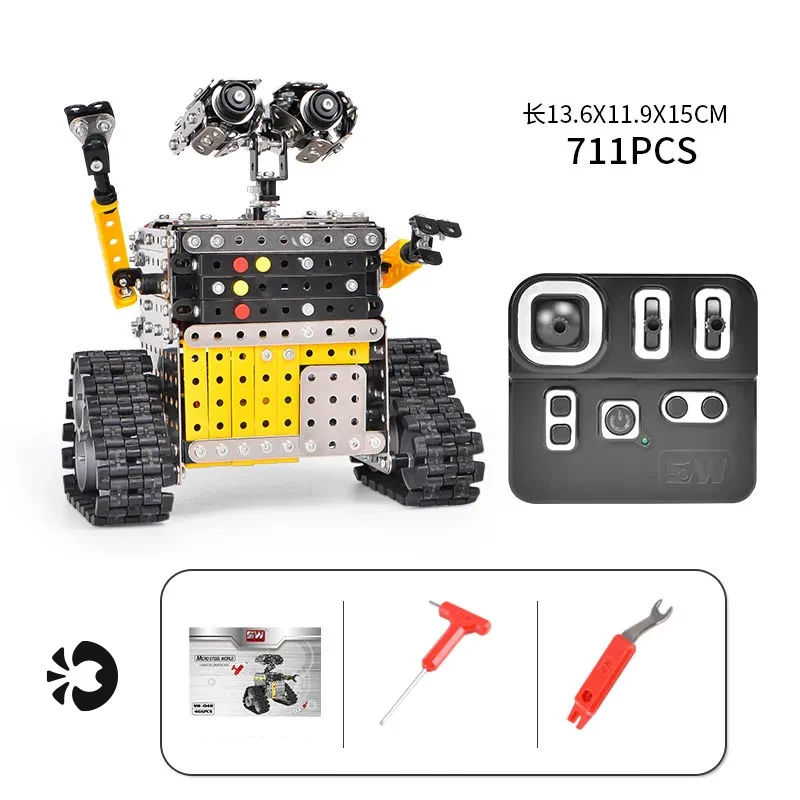 3D metal puzzle model remote controller WALL-E Robot Building Kits DIY Children educational Jigsaw toys christmas gift for boys
3D metal puzzle model remote controller WALL-E Robot Building Kits DIY Children educational Jigsaw toys christmas gift for boys