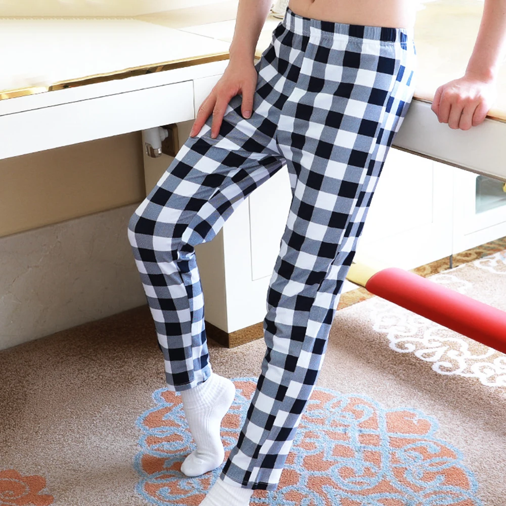 Men Thermal Underwear Bottoms Plaid Warm Sleep Lounge Loose Long Pants Cotton Soft Pajamas Autumn Winter Casual Nightwear New
Men Thermal Underwear Bottoms Plaid Warm Sleep Lounge Loose Long Pants Cotton Soft Pajamas Autumn Winter Casual Nightwear New