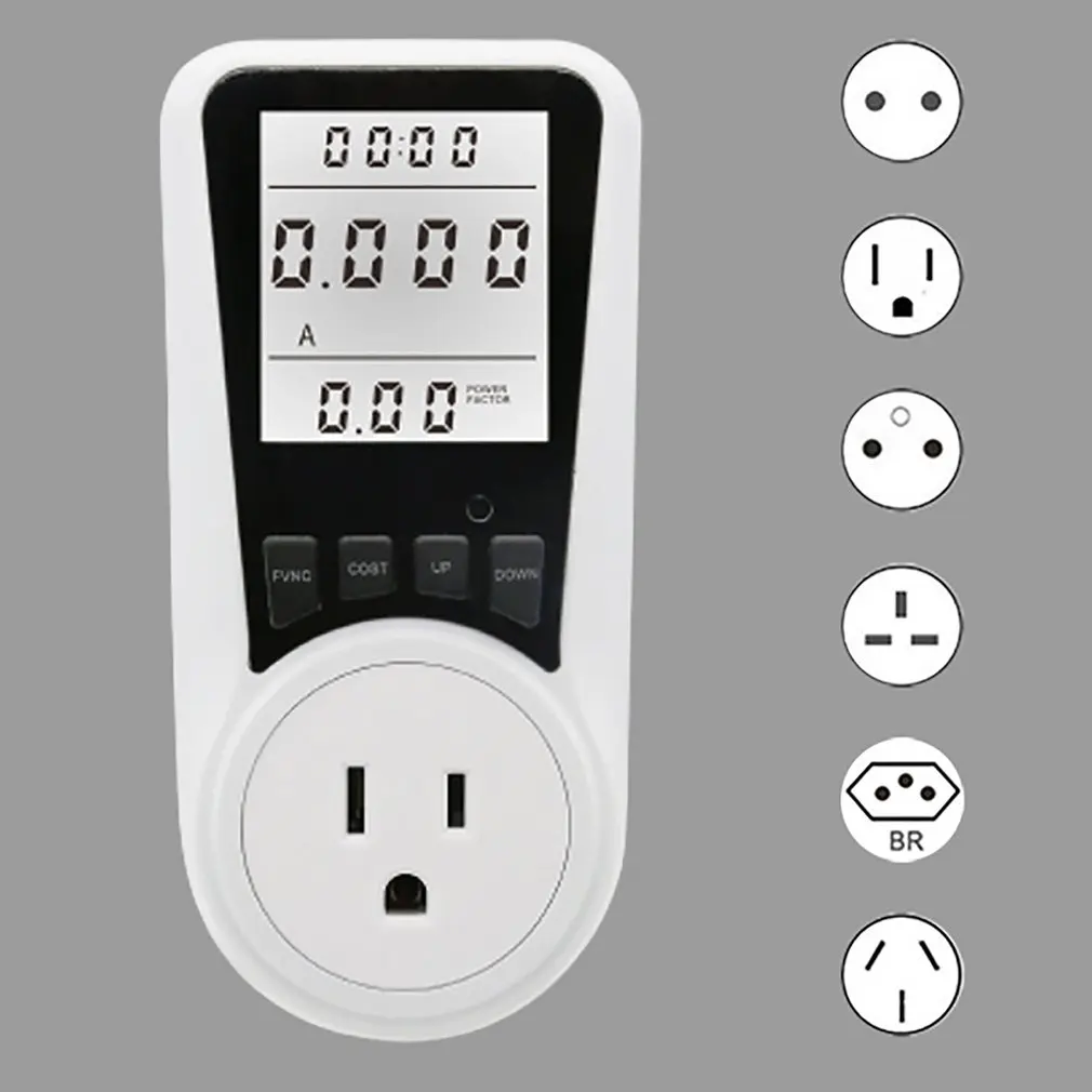 EU/US Digital Socket Voltage Wattmeter Power LCD Display Monitor Household Electric Energy Sockets Meter Outlet Power Analyzer
EU/US Digital Socket Voltage Wattmeter Power LCD Display Monitor Household Electric Energy Sockets Meter Outlet Power Analyzer