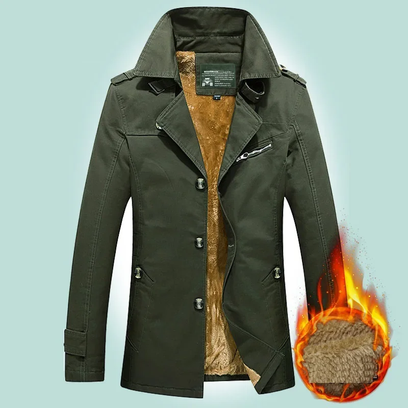 Winter Jacket Men Brand Clothing Male Coat Slim Fit size Plus Thick Velvet Warm Cotton Military Outerwear Long Trench Classic
Winter Jacket Men Brand Clothing Male Coat Slim Fit size Plus Thick Velvet Warm Cotton Military Outerwear Long Trench Classic