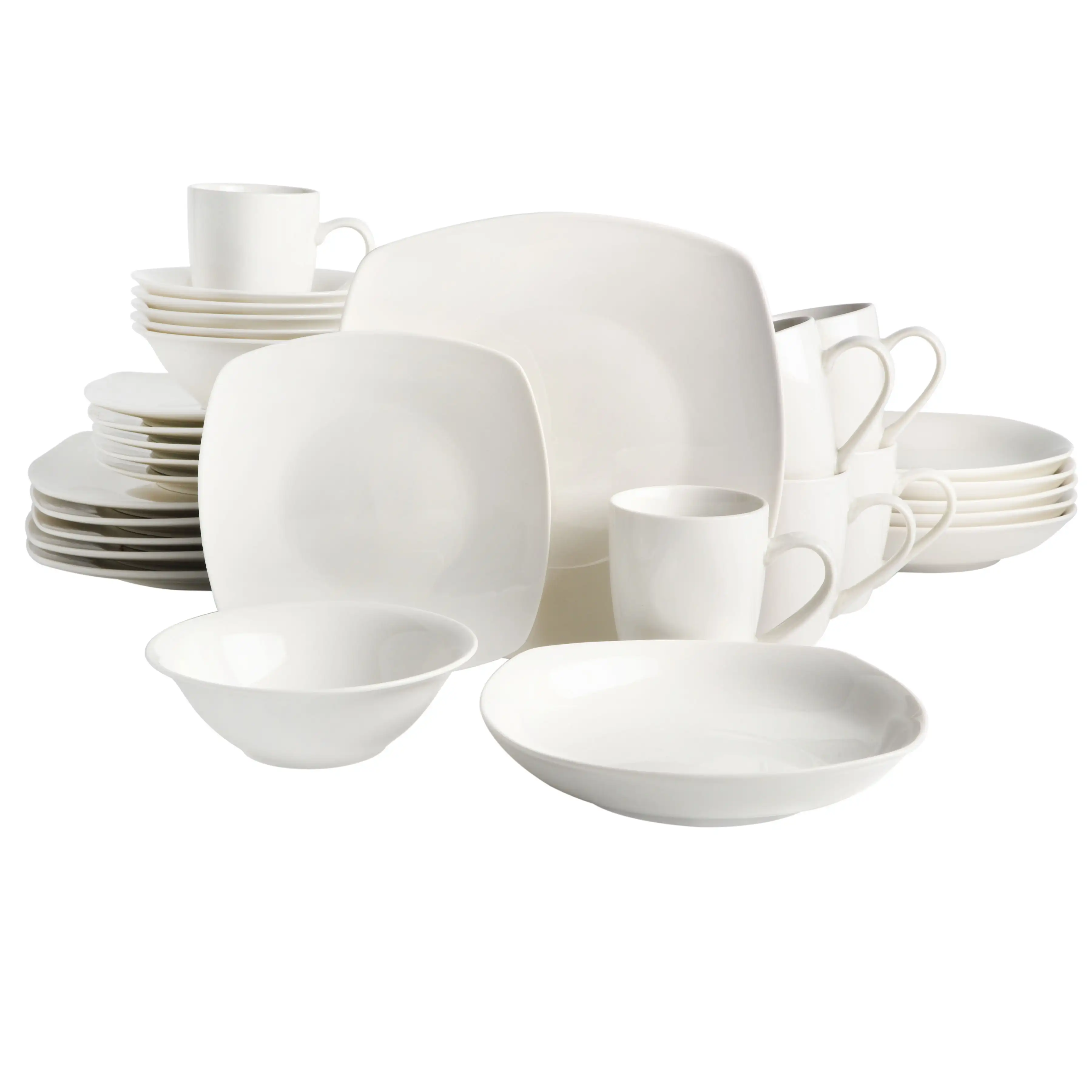 

Liberty Hill 30-Piece Dinnerware Set, White dinner set cutlery set dishes and plates sets