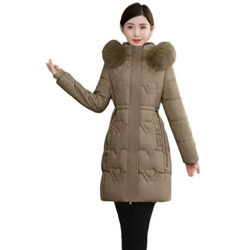 Cotton-padded Womens Winter Clothes And Slim Ladies High-end Long And Large Fur Collar Down Cotton-padded New Coat
Cotton-padded Womens Winter Clothes And Slim Ladies High-end Long And Large Fur Collar Down Cotton-padded New Coat