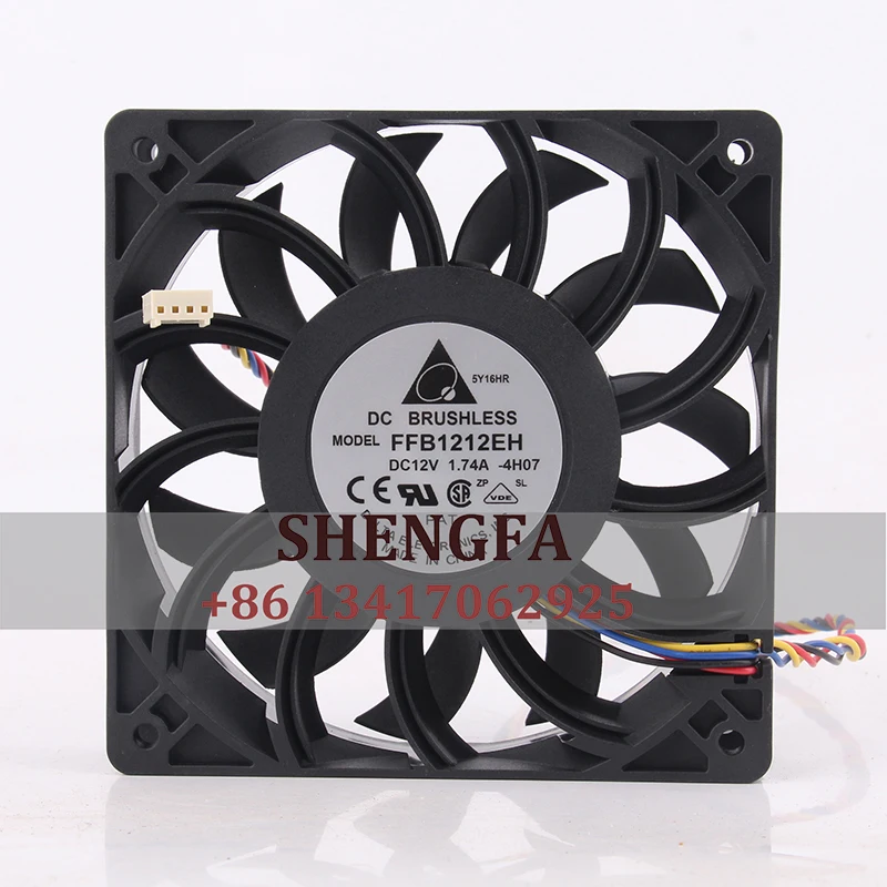 

DELTA FFB1212EH Cooling Fan DC12V 1.74A 120x120x25mm 12CM 12025 Governor Air Volume Booster Chassis Heat Dissipation