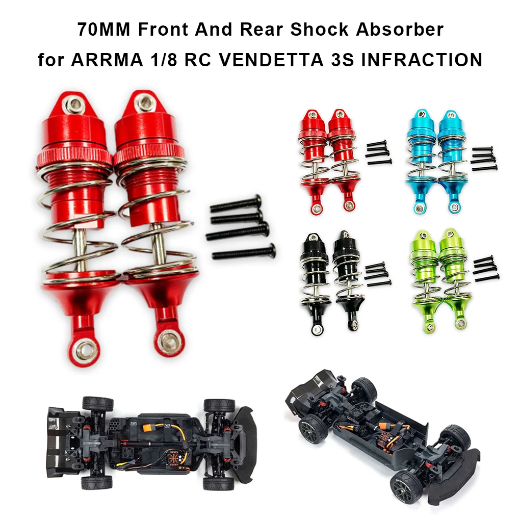 Front And Rear Shock Absorber For ARRMA 1/8 RC VENDETTA 3S INFRACTION Enhanced Performance Front
Front And Rear Shock Absorber For ARRMA 1/8 RC VENDETTA 3S INFRACTION Enhanced Performance Front
