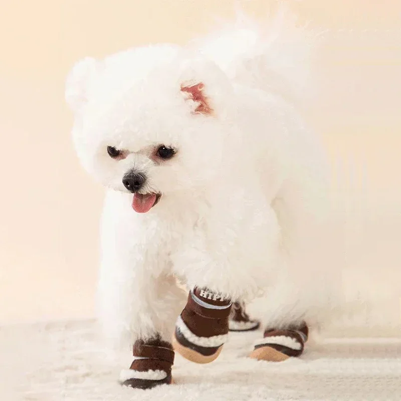 4Pcs Antiskid Puppy Shoes Waterproof Winter Pet Dog Anti-slip Rain Snow Boots Footwear Thick Warm For Prewalkers Socks Booties
4Pcs Antiskid Puppy Shoes Waterproof Winter Pet Dog Anti-slip Rain Snow Boots Footwear Thick Warm For Prewalkers Socks Booties