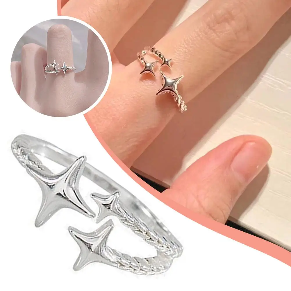 Новые винтажные кольца Y2k с нестандартной звездой открытые для женщин и мужчин регулируемые в стиле панк крутые серебряные фотокольца подарок X4w4
Новые винтажные кольца Y2k с нестандартной звездой открытые для женщин и мужчин регулируемые в стиле панк крутые серебряные фотокольца подарок X4w4