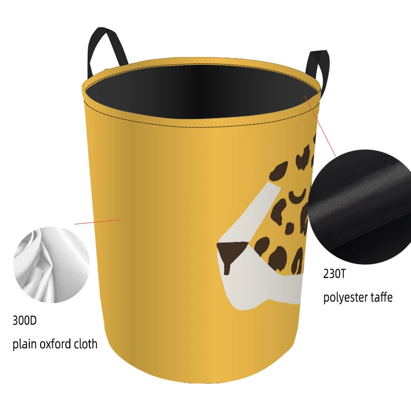 Cartoon animal yellow print pattern double folding laundry basket storage basket waterproof laundry dirty clothes finishing bag
Cartoon animal yellow print pattern double folding laundry basket storage basket waterproof laundry dirty clothes finishing bag