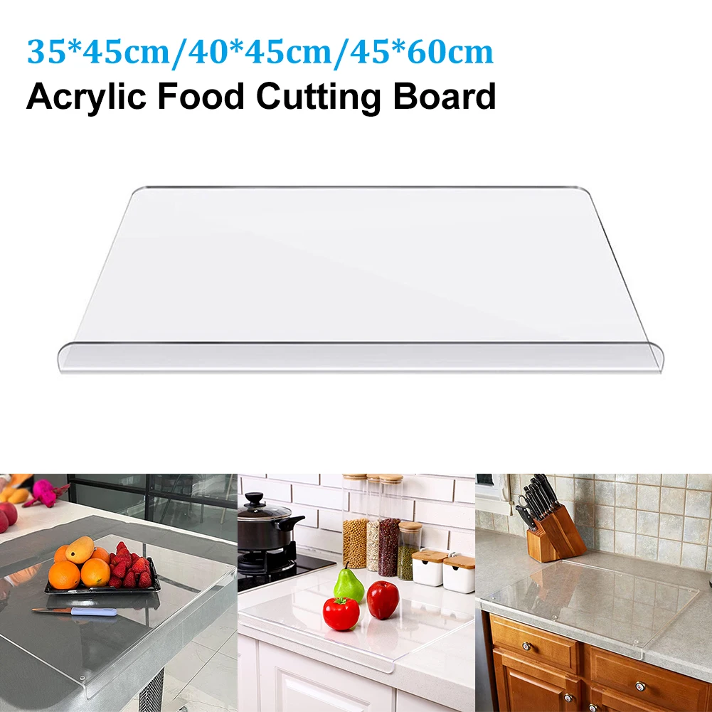 NEW Acrylic transparent cutting board thick fruit meat cutting board anti-slip cutting board with lip home kitchen counter
NEW Acrylic transparent cutting board thick fruit meat cutting board anti-slip cutting board with lip home kitchen counter