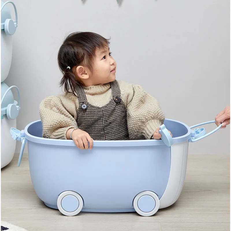 

Storage Toy Cartoon Dolphin Storage Boxes Creative Building Block Moving Pulley Desk Organizer Overlay Combination Organizer Box