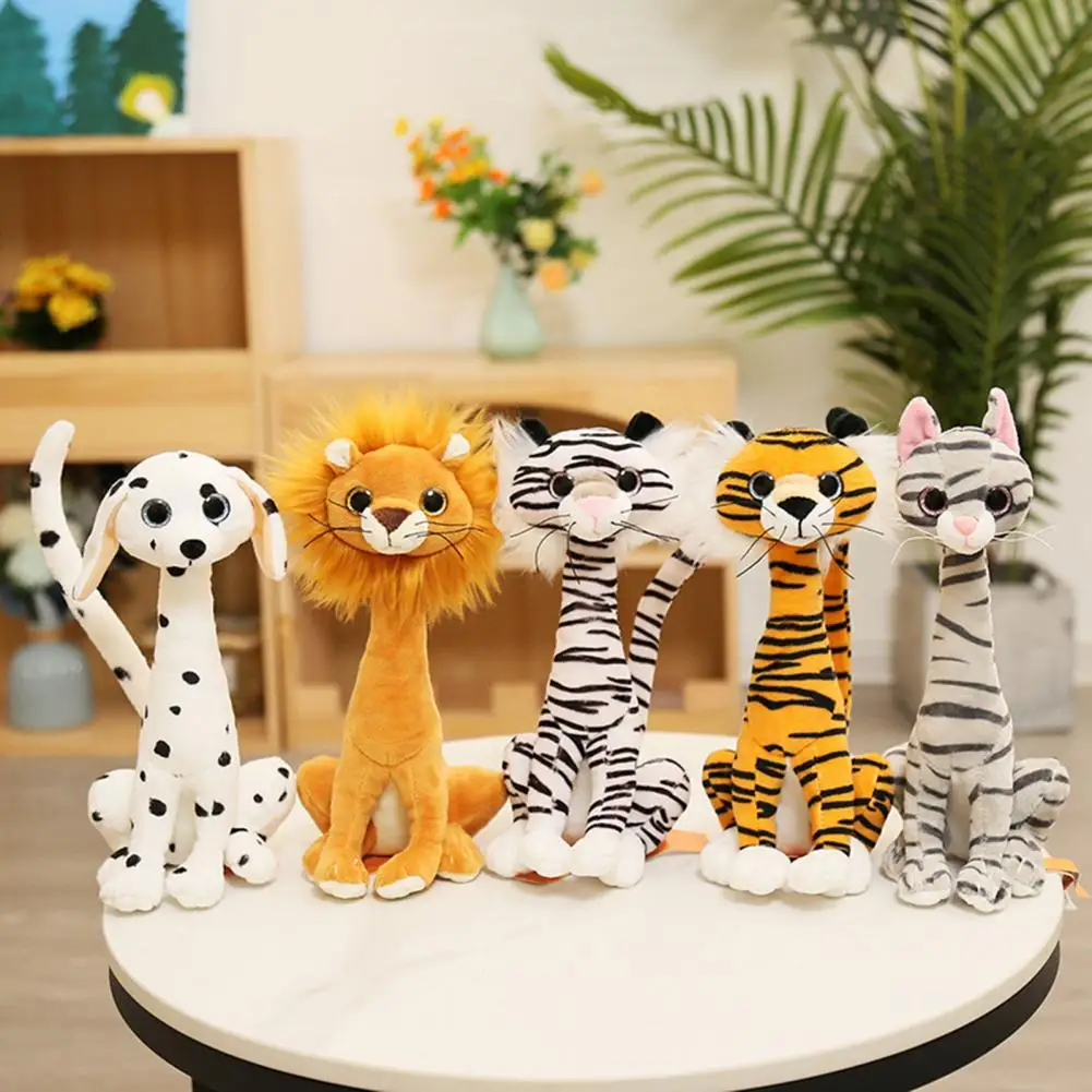 Funny Animal Plush Toy Plush Tiger Lion Dog Cat Dolls Soft Stuffed Long Neck Dalmatian Dog Simulation Plush Toys Kids Gift
Funny Animal Plush Toy Plush Tiger Lion Dog Cat Dolls Soft Stuffed Long Neck Dalmatian Dog Simulation Plush Toys Kids Gift