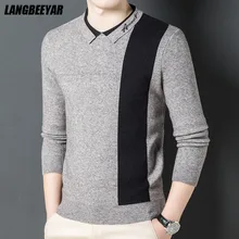 Top Grade New Fashion Brand Lapel Knit Pullover Aesthetic Knitted Sweater Men Designer Streetwear Casual Jumper Men Clothes
Top Grade New Fashion Brand Lapel Knit Pullover Aesthetic Knitted Sweater Men Designer Streetwear Casual Jumper Men Clothes