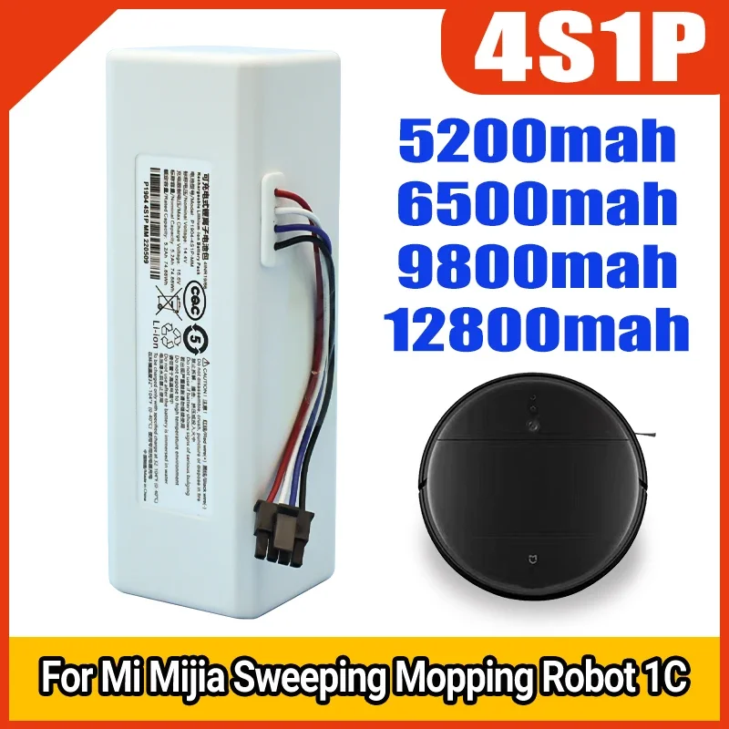 

100% Original Robot Battery 1C P1904-4S1P-MM for Xiaomi Mijia Mi Vacuum Cleaner Sweeping Mopping Robot Replacement Battery G1