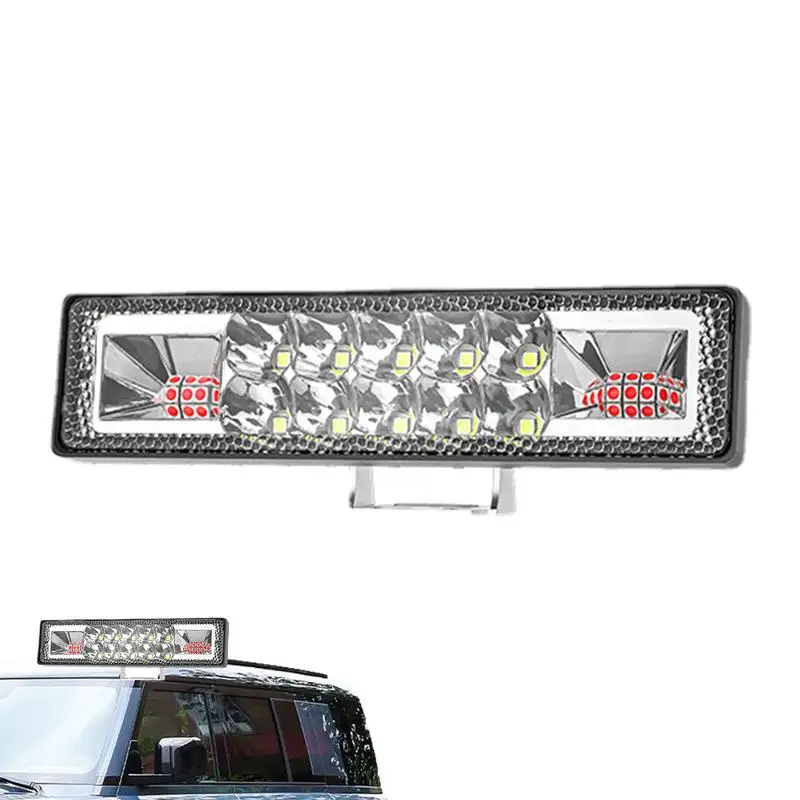 

Strobe Lights For Trucks 16LED Flashing Lights For Vehicles Ultra-High Brightness Light Bar With Flood Light Spotlight LED