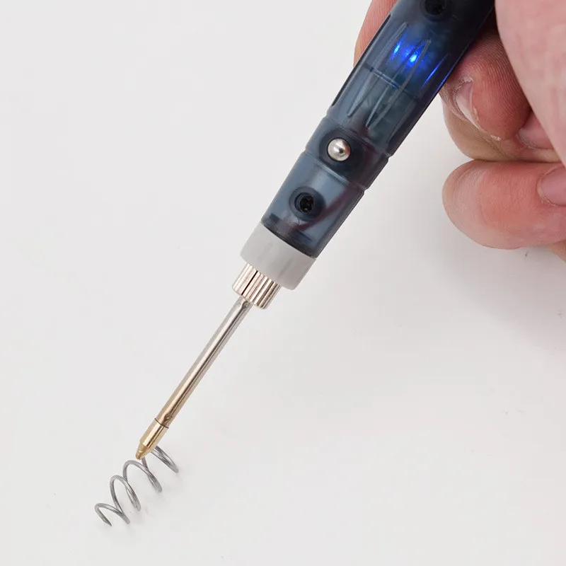 Portable USB Soldering Iron Electric Heating Tools Rework With Indicator Light Handle Professional Welder Pen Gun Repair Tool
Portable USB Soldering Iron Electric Heating Tools Rework With Indicator Light Handle Professional Welder Pen Gun Repair Tool