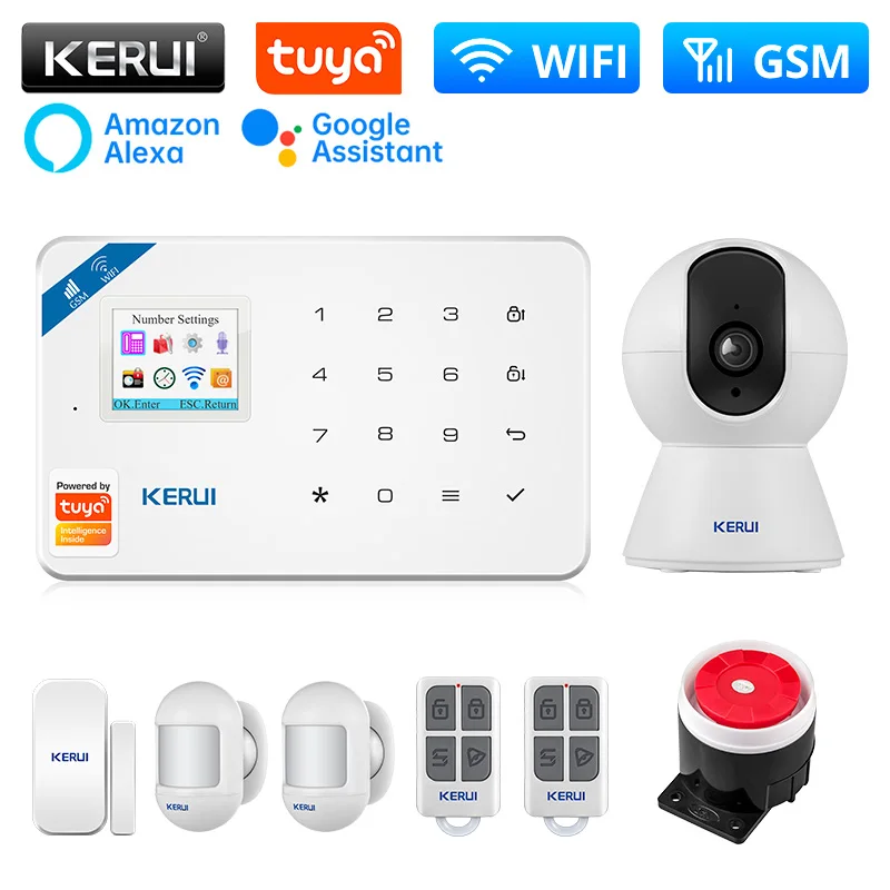 KERUI W181 сигнализация WIFI GSM сигнализация дома Alexa умный датчик движения Детектор датчик двери IP камера
KERUI W181 сигнализация WIFI GSM сигнализация дома Alexa умный датчик движения Детектор датчик двери IP камера
