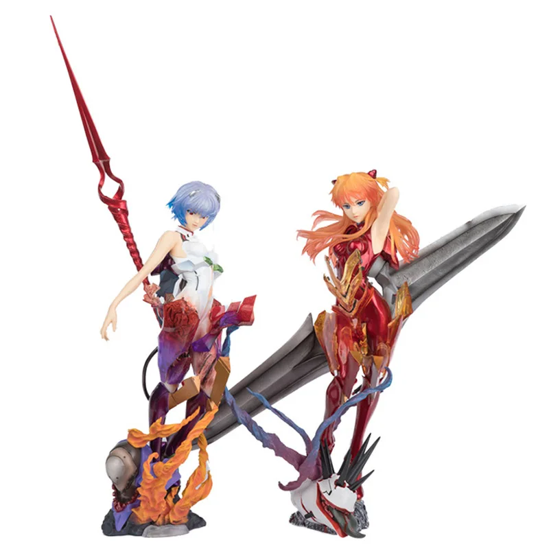 

New Anime NEON GENESIS EVANGELION EVA Ayanami Rei Asuka Langley Soryu Figure PVC Model Toys Doll Collect Ornaments Gifts