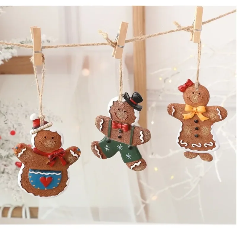 Christmas Cute Gingerbread Man Resin Small Pendant Xmas Tree Ornament Festive New Year Party Home Decoration Vintage Gifts
Christmas Cute Gingerbread Man Resin Small Pendant Xmas Tree Ornament Festive New Year Party Home Decoration Vintage Gifts