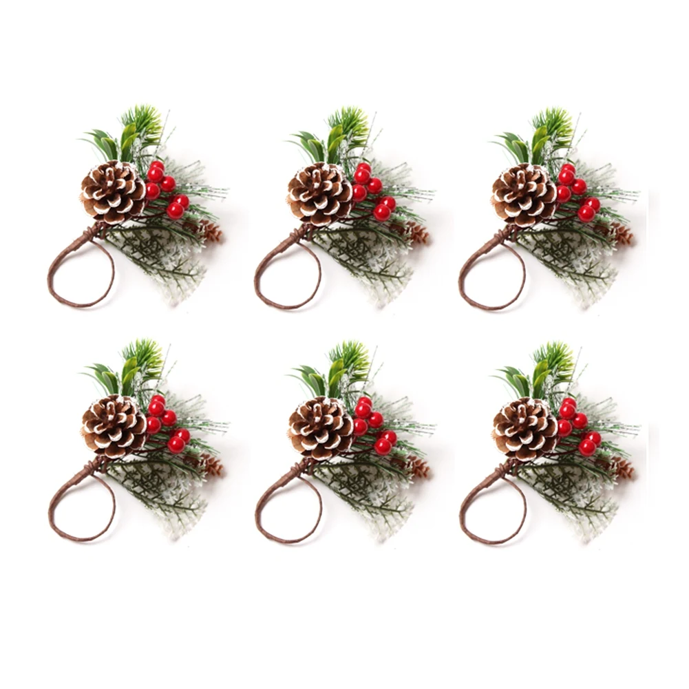 Napkin Rings Set of 6 Pine Needle Berries Christmas Thanksgiving Holiday Rustic Farmhouse Napkin Rings Holders
Napkin Rings Set of 6 Pine Needle Berries Christmas Thanksgiving Holiday Rustic Farmhouse Napkin Rings Holders