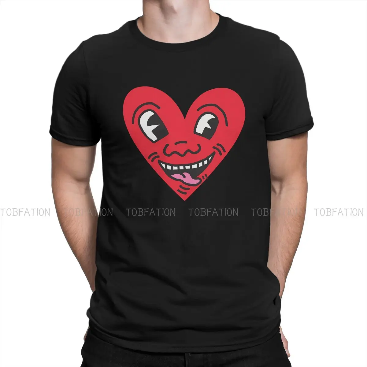 Haring Geometric Graffiti Face Heart Tshirt Homme Men's Clothing Blusas Cotton T Shirt For Men
Haring Geometric Graffiti Face Heart Tshirt Homme Men's Clothing Blusas Cotton T Shirt For Men