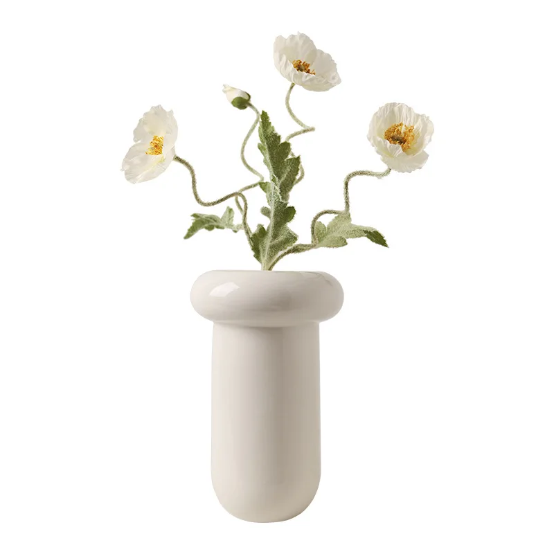 

Керамическая ваза для гостиной, цветочная композиция, украшение для дома, настольная Цветочная утварь