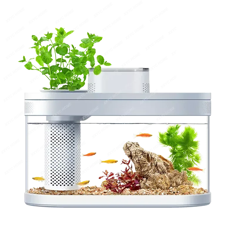 

Geometry Amphibious Eco Fish Tank Pro Automatic Timing Feeding Wifi Smart Box Work With Mijia Full Color Gamut Lighting