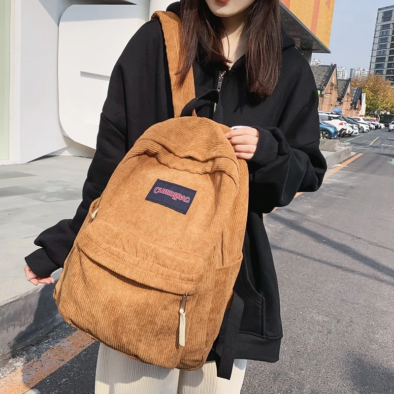

Модный вельветовый рюкзак JOYPESSIE для девочек-подростков, школьный ранец для студентов, мужской и женский рюкзак для колледжа, черный рюкзак для мальчиков