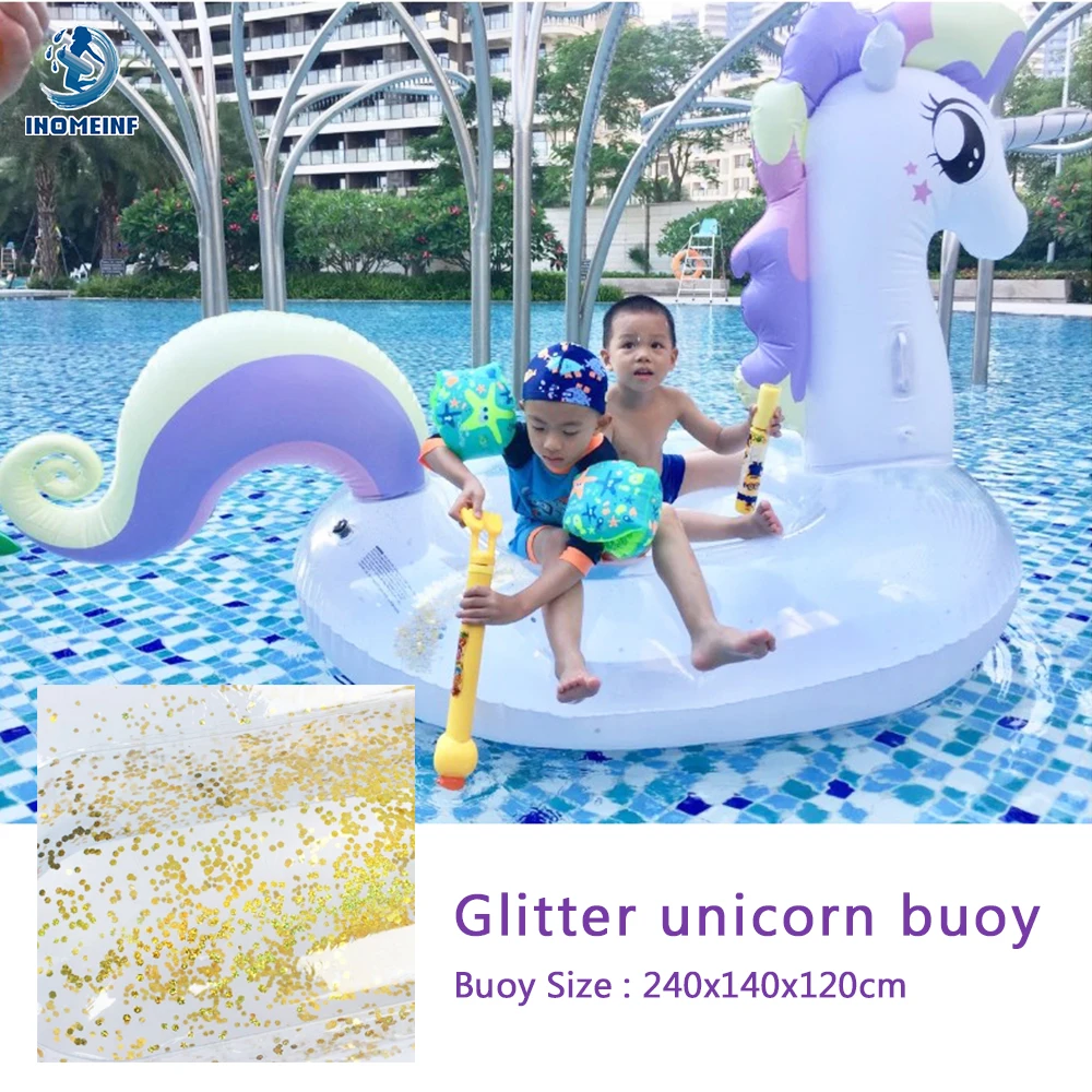 Glitter Unicorn Buoy Inflatable pool floats water floating islands Adults/Children Swimming Water Party Toys Accessories
Glitter Unicorn Buoy Inflatable pool floats water floating islands Adults/Children Swimming Water Party Toys Accessories