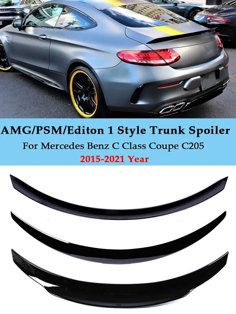 Gloss Black Trunk Spoiler Carbon Fiber C63 Edition 1 AMG PSM Wing Car Tail Parts for Mercedes Benz C Class Coupe C205 2015-2021
Gloss Black Trunk Spoiler Carbon Fiber C63 Edition 1 AMG PSM Wing Car Tail Parts for Mercedes Benz C Class Coupe C205 2015-2021