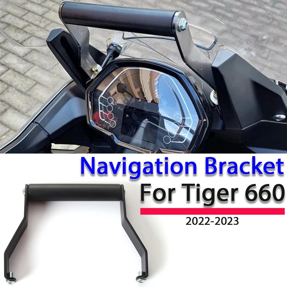 

For Tiger 660 Accessories Stand Holder Mobile Phone GPS Navigation Plate Bracket For Tiger660 2022- Motorcycle GPS Phone Holder