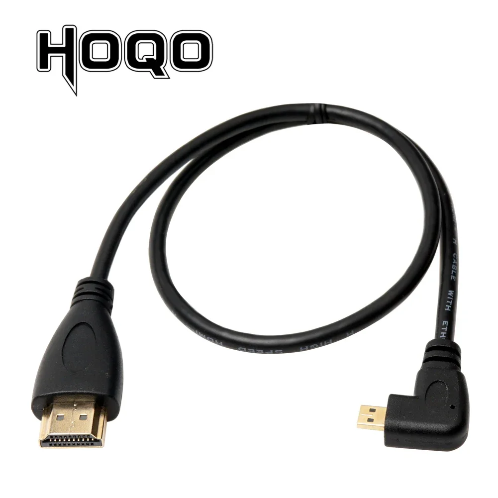 

90 Degree Micro HDMI to HDMI-compatible UP/Left/Right Angle Micro HDMI Cable for Digital camera Sony a6400 GH4 tablet 50cm/150cm
