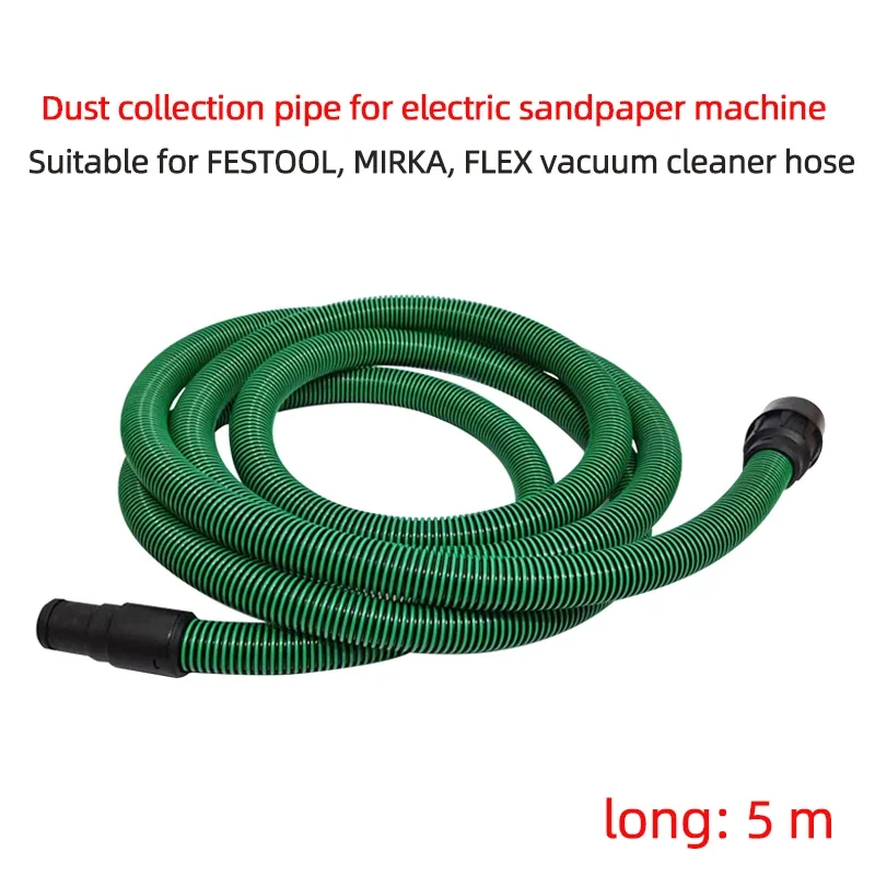 

5m Electric Sandpaper Machine Vacuum Cleaner Dust Collection Pipe For FESTOOL MIRKA Sander Dust Hose