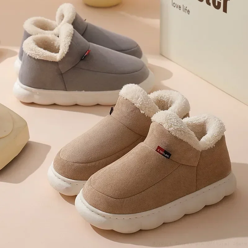 Unisex Home Men Cotton Slippers Winter New Casual Warm Plush Shoes Men Women Comfort Non Slip Platform Snow Boots Botas Mujer
Unisex Home Men Cotton Slippers Winter New Casual Warm Plush Shoes Men Women Comfort Non Slip Platform Snow Boots Botas Mujer