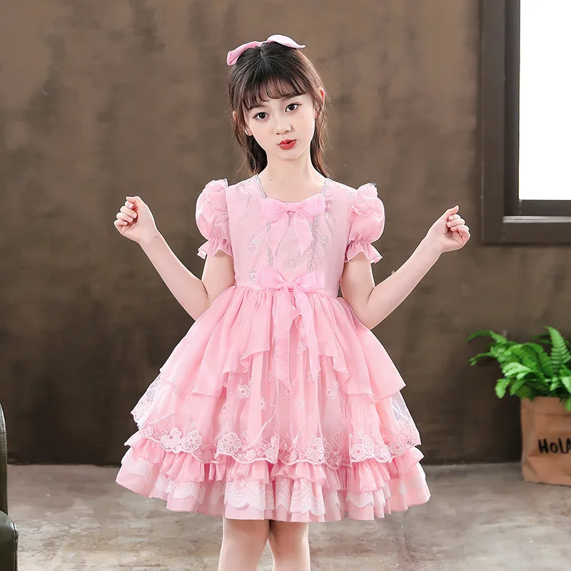Dress Girls Baby Cute Lolita Style Birthday Party Dress Pink Wedding Dresses Princess Vestidos Summer Costume for Girl Teenager
Dress Girls Baby Cute Lolita Style Birthday Party Dress Pink Wedding Dresses Princess Vestidos Summer Costume for Girl Teenager