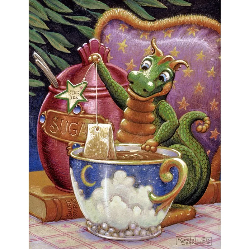 AB Diamond Diamond Painting The dragon making coffee Embroidery Kit Wall Decoration Hanging Painting
AB Diamond Diamond Painting The dragon making coffee Embroidery Kit Wall Decoration Hanging Painting