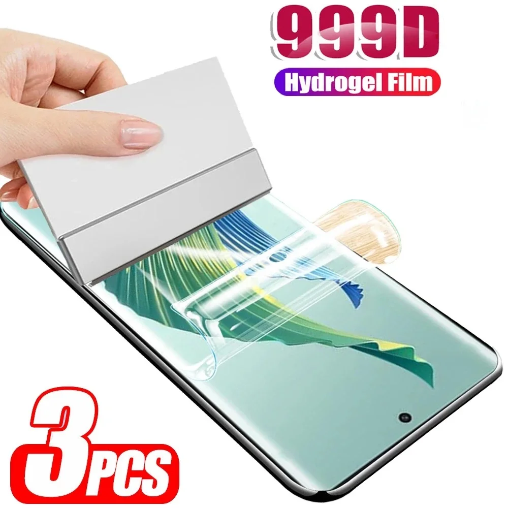 

3PCS Hydrogel Film For Motorola Moto G Stylus 5G 2020 2021 2022 2023 Power Play Defy 2 G9 Play Plus Screen Protector Cover Film