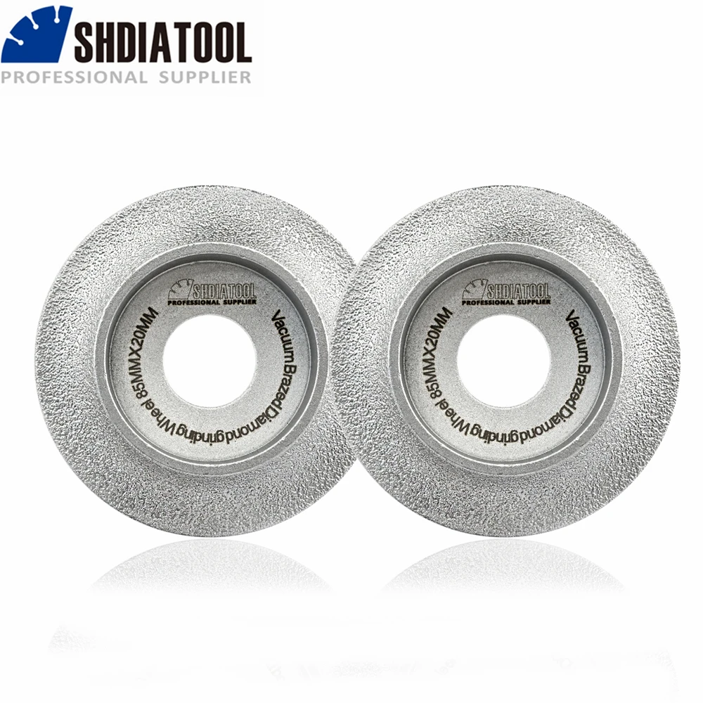 SHDIATOOL Vacuum Brazed Diamond Wheel Grinding Dia 85mm France Type Wood Carving Sanding #60 Abrasive Tool Marble Ceramic Stone
SHDIATOOL Vacuum Brazed Diamond Wheel Grinding Dia 85mm France Type Wood Carving Sanding #60 Abrasive Tool Marble Ceramic Stone