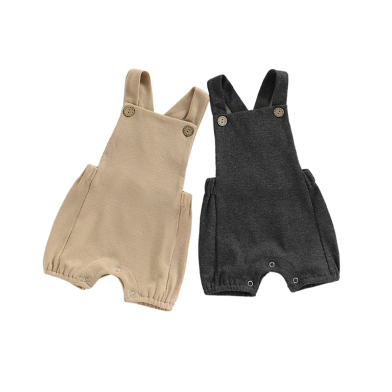 Baby Overalls Newborn Boys Girl Solid Color Sleeveless Suspender Pants with Pockets Casual Toddler Romper Jumpsuit Streetwear
Baby Overalls Newborn Boys Girl Solid Color Sleeveless Suspender Pants with Pockets Casual Toddler Romper Jumpsuit Streetwear
