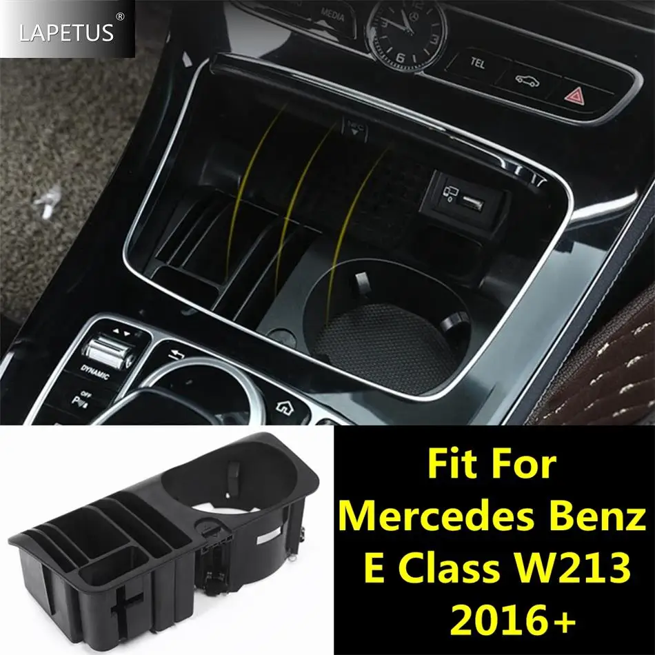 

Car Accessories Central Control Multifunction Container Storage Box Phone Tray Cover For Mercedes Benz E CLASS W213 2016 - 2021