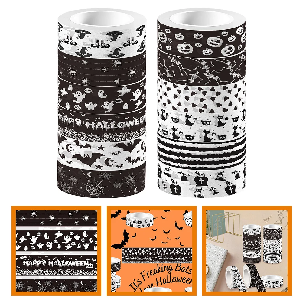 

of Halloween Holiday Washi Tape Decorative Washi Tape Crafting Tape Halloween Tape Festive Tape for Scrapbooking