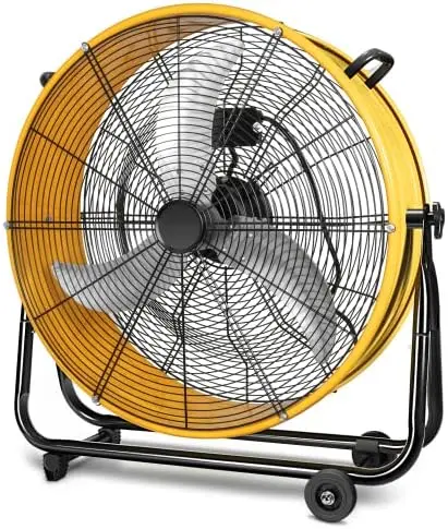 24 Inch Heavy Duty Metal Industrial Drum Fan, 3 Speed Floor Fan for Warehouse, Workshop, Factory and Basement - High Velocity, Y
24 Inch Heavy Duty Metal Industrial Drum Fan, 3 Speed Floor Fan for Warehouse, Workshop, Factory and Basement - High Velocity, Y
