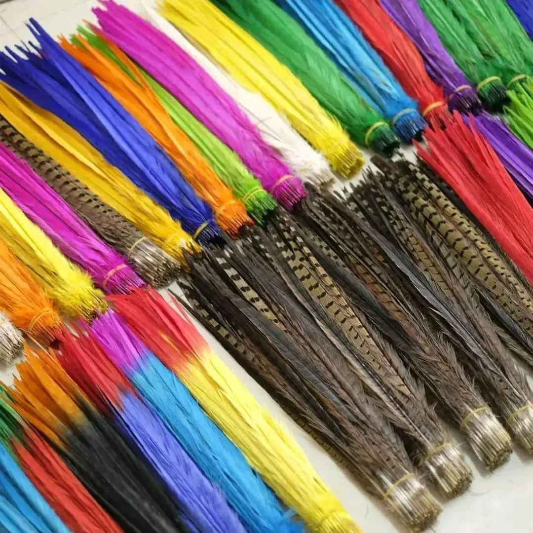 50pcs/lot Dyed Pheasant Tail Feather 40-45cm 50-55CM Long Carnival Decorative Feathers Crafts Colored Natural Plumas Wholesale
50pcs/lot Dyed Pheasant Tail Feather 40-45cm 50-55CM Long Carnival Decorative Feathers Crafts Colored Natural Plumas Wholesale