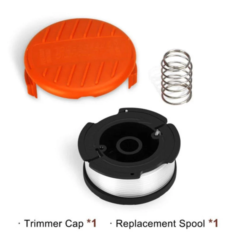 String Trimmer Nylon Spool Line 30ft 0.065 inch Replacement Cap RC-100-P With Spring For Black&Decker AF-100 New
String Trimmer Nylon Spool Line 30ft 0.065 inch Replacement Cap RC-100-P With Spring For Black&Decker AF-100 New
