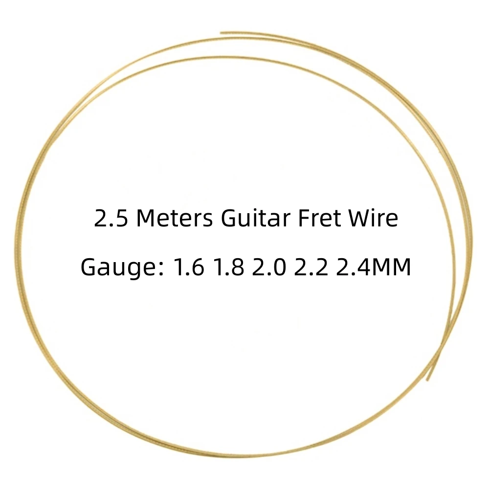 1pc Guitar Fret Wire 2.5 Metre 8 FT Brass Guitars Fingerboards Frets Wires Gauge 1.6/1.8/2.0/2.2/2.4MM Guitars Fretboard Fret
1pc Guitar Fret Wire 2.5 Metre 8 FT Brass Guitars Fingerboards Frets Wires Gauge 1.6/1.8/2.0/2.2/2.4MM Guitars Fretboard Fret