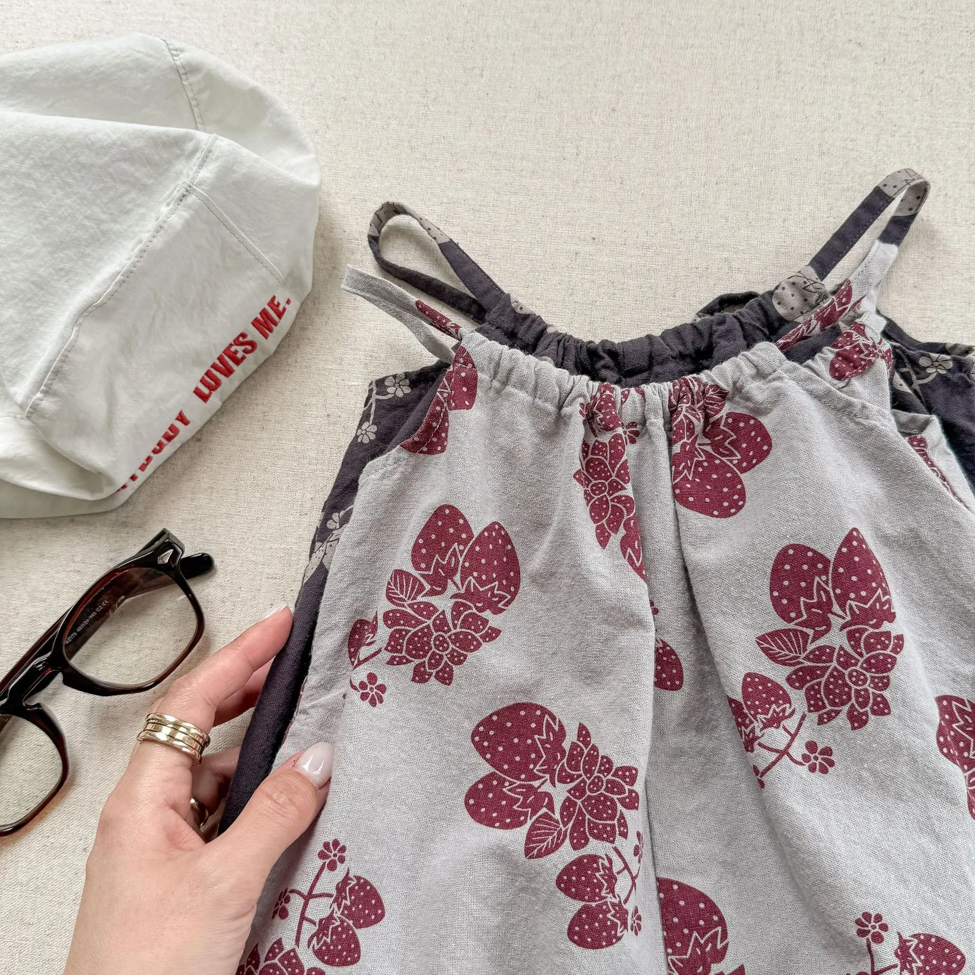 2025 Summer New Girls Loose Sling Pants Fashion Kids Girls Overalls Children Wide Leg Pants Baby Casual Trousers Girls Clothes 32 S2dea6e341cba487393be12983ea7e602c