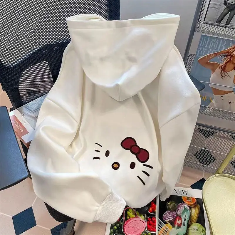 New Kawaii Cute Hellokittys Hoodies Cartoon Lovable Winter Plush Long Sleeves White Sweet Cute Girl Birthday Gift For Children
New Kawaii Cute Hellokittys Hoodies Cartoon Lovable Winter Plush Long Sleeves White Sweet Cute Girl Birthday Gift For Children