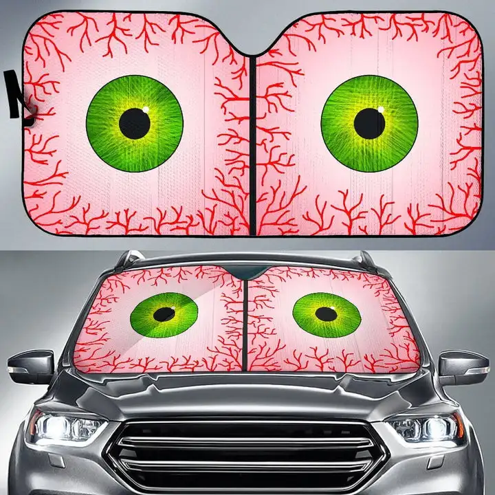 Bloodshot Green Gold Eyes UV Protection Foldable Zombie Printing Windshield Sun Shade for Car Durable Windshield Sun Shade Cover
Bloodshot Green Gold Eyes UV Protection Foldable Zombie Printing Windshield Sun Shade for Car Durable Windshield Sun Shade Cover